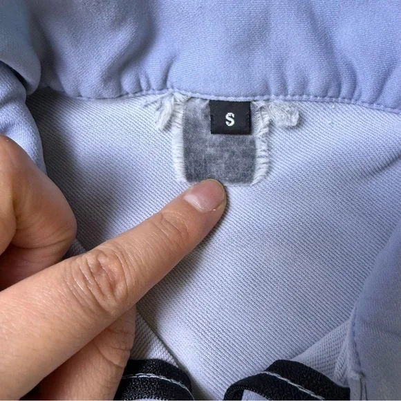 Light Gray Quarter-Zip Women's Sweater - Picture 4 of 5